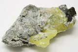 Lemon-Yellow Brucite In Matrix - Balochistan, Pakistan #198561-1